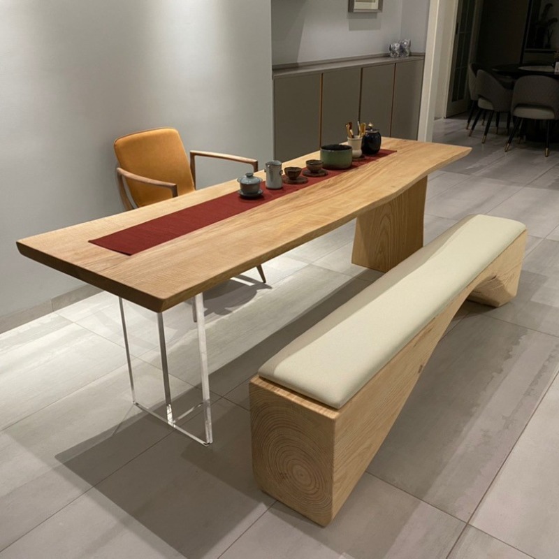 Tables - 北欧無垢材アクリルフローティングテーブルモダンシンプルスタディベッドルームオフィスデスククリエイティブホーム家具モビリダスタジオFYFD