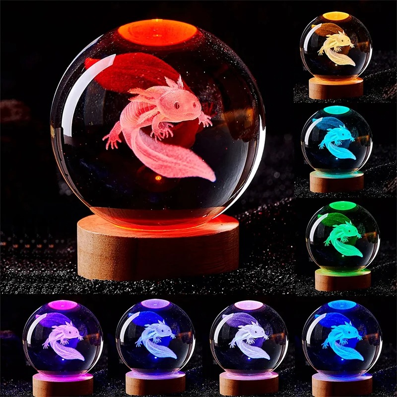 Floating Nightstand With Led Light - 子供のための3D刻印された軸球ランプ,色付き常夜灯,ガールフレンド,花嫁,妻,家の装飾,誕生日プレゼント,d2