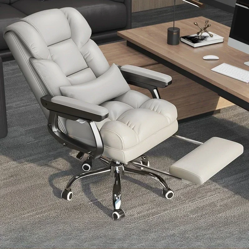 Sofas - ボスチェア、オフィス用、コンピューター用、ソファチェア、リクライニング機能付き、レジャー用、家庭用、デスクチェア、ビジネス用、レザー製、頑丈で耐久性がある。