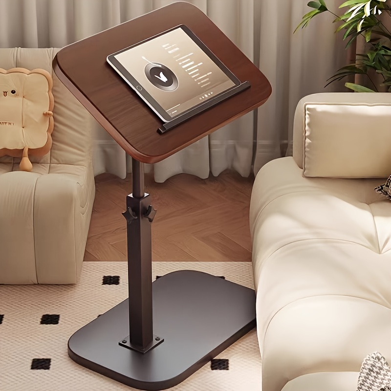 ブラックウォールナット製スイベルノートパソコンデスク、高さ調 - Tables のレビューと価格