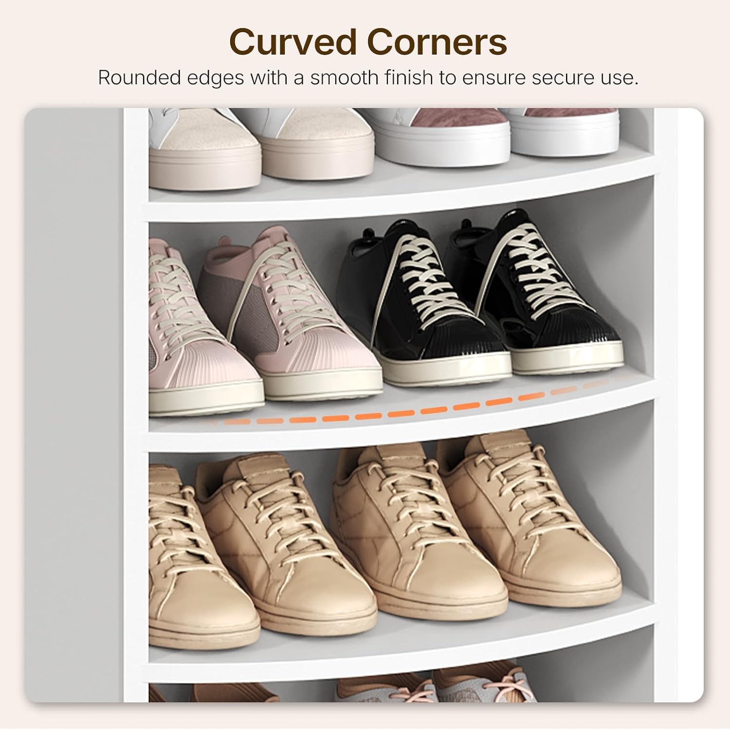 高さのある9段式の木製シューズラック。取り外し可能な棚付きで - Shoe Rack Cabinet Narrow Entryway のレビューと価格