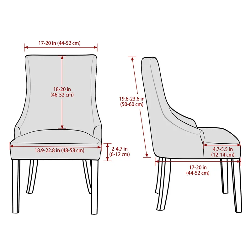 1PC ストレッチダイニングチェアカバージャカードスパンデッ - Chairs のレビューと価格