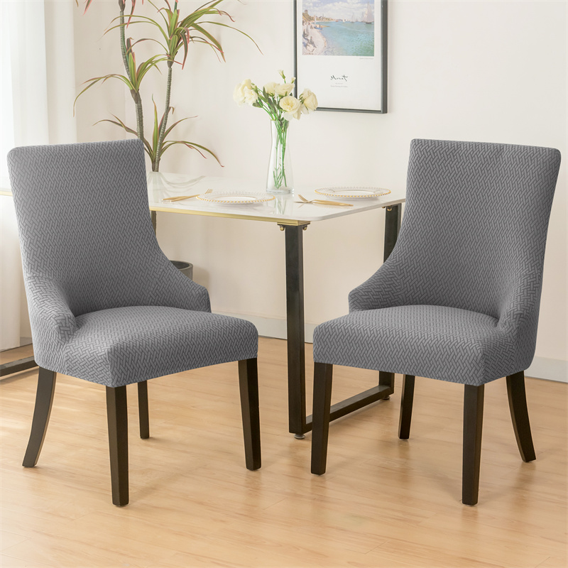 1PC ストレッチダイニングチェアカバージャカードスパンデッ - Chairs のレビューと価格