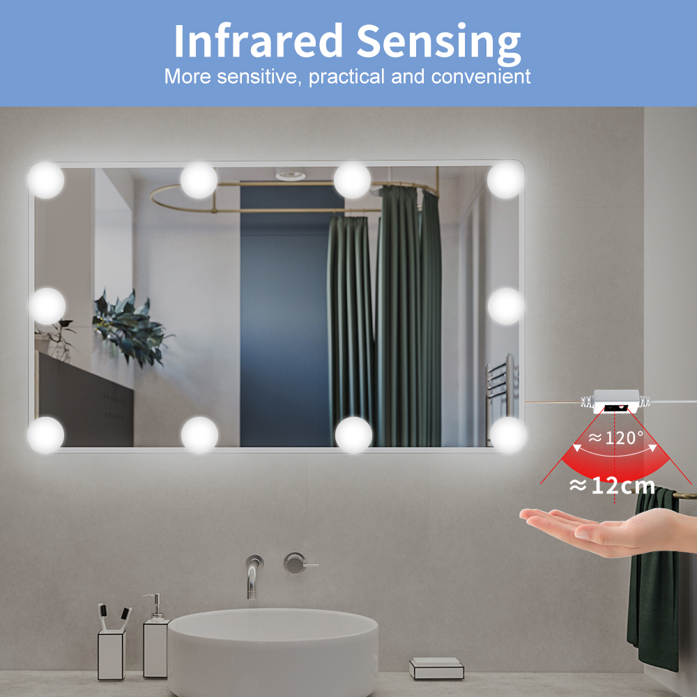 ウォールランプ,バニティモード,ハンドセンサー,調光可能,化 - Dressing Table Vanity With Lighted Mirror のレビューと価格