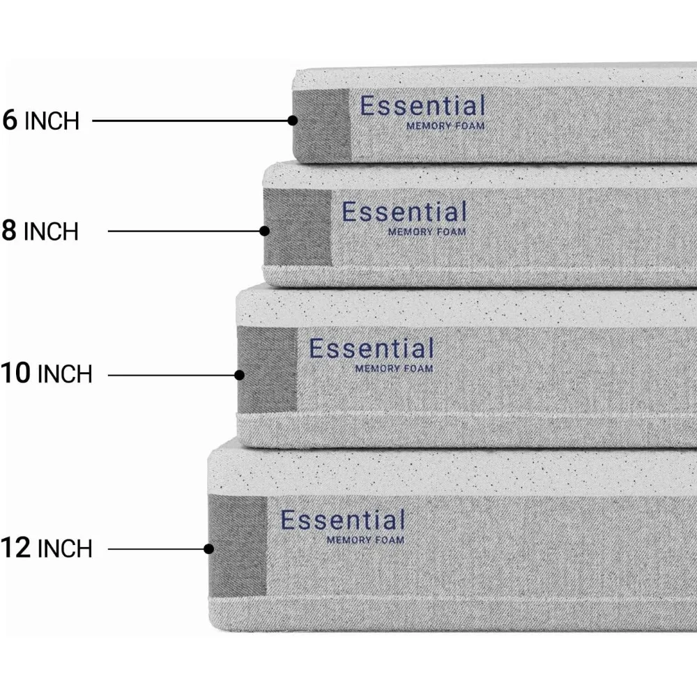 12インチのクイーンサイズのメモリーフォームマットレス（箱入 - Memory Foam Mattress In A Box Queen のレビューと価格