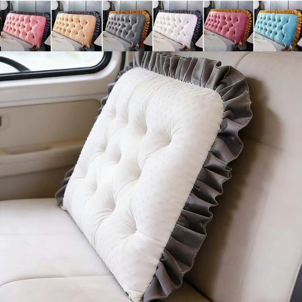 フリル付きのヘッドボード用クッション、ソファベッド用、滑り止 - Headboard Cushion Backrest Tatami のレビューと価格