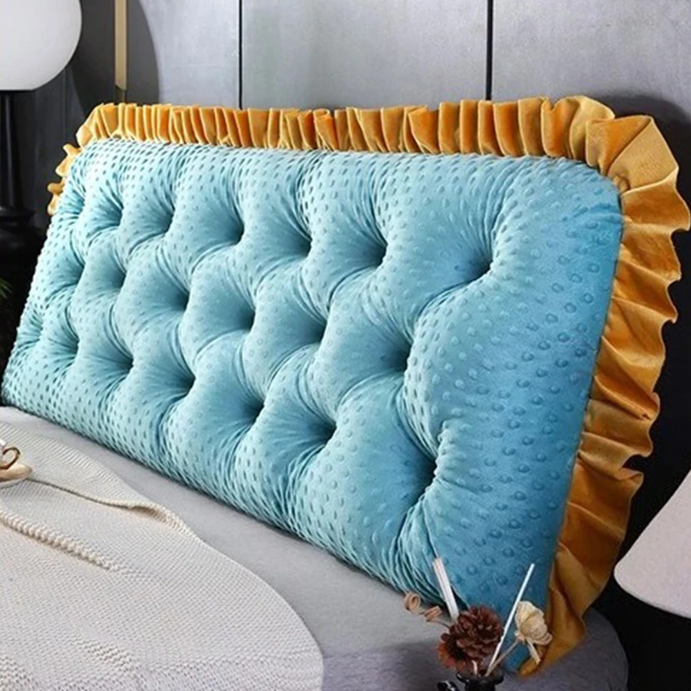 フリル付きのヘッドボード用クッション、ソファベッド用、滑り止 - Headboard Cushion Backrest Tatami のレビューと価格