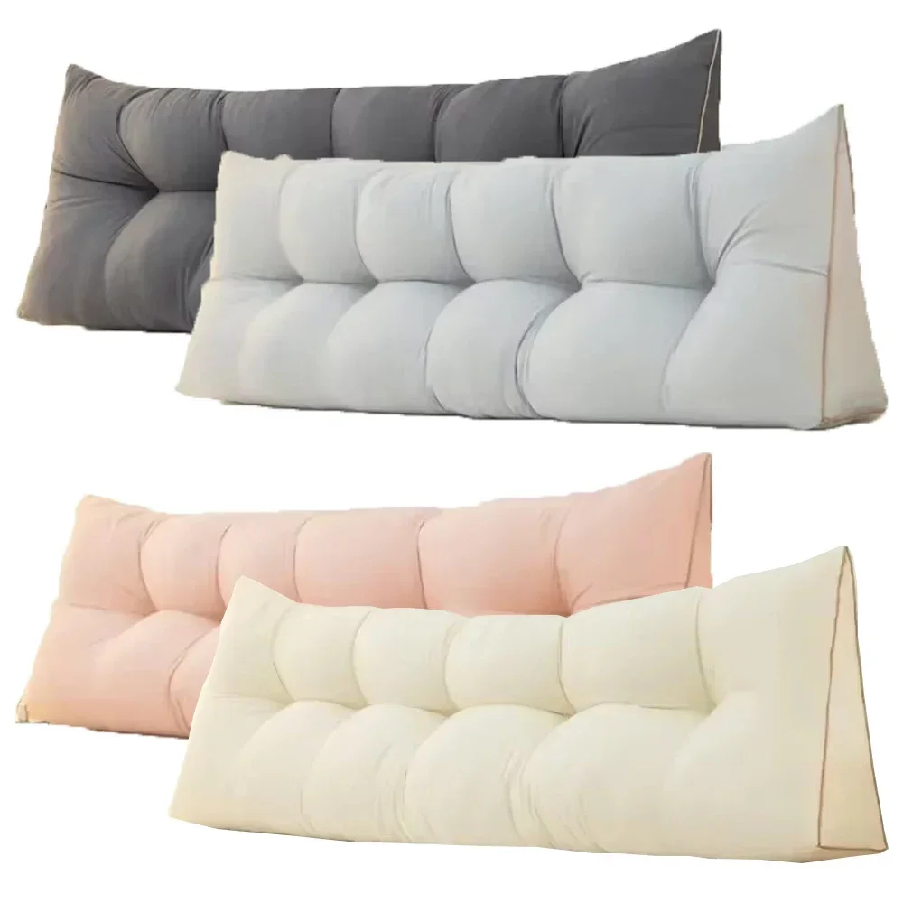 大型ベッドサイドクッション、三角形の厚みのある背もたれクッシ - Headboard Cushion Backrest Tatami のレビューと価格