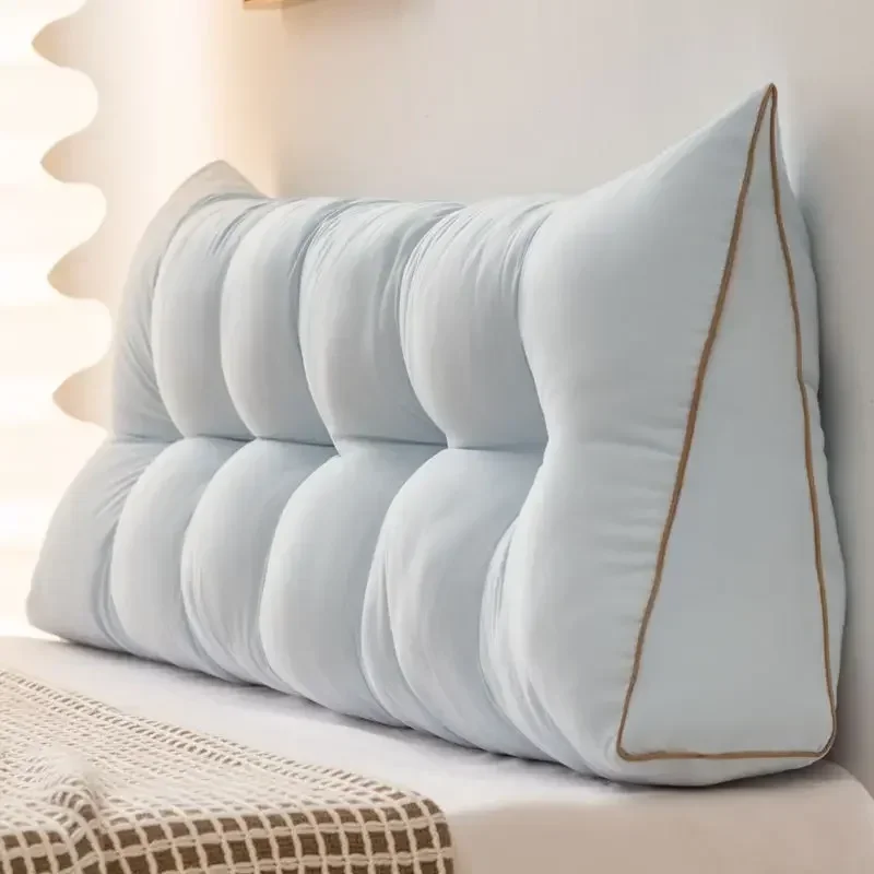 大型ベッドサイドクッション、三角形の厚みのある背もたれクッシ - Headboard Cushion Backrest Tatami のレビューと価格