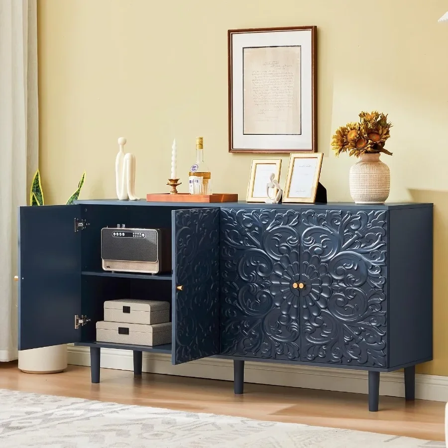 59：ダイニングルーム用の収納付きビュッフェキャビネット。夜 - Storage のレビューと価格