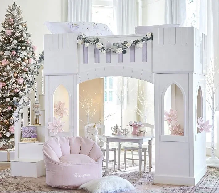 工場直販 モダンな木製子供用二段ベッド 女の子向けプリンセス - Bunk Bed With Stairs And Slide のレビューと価格