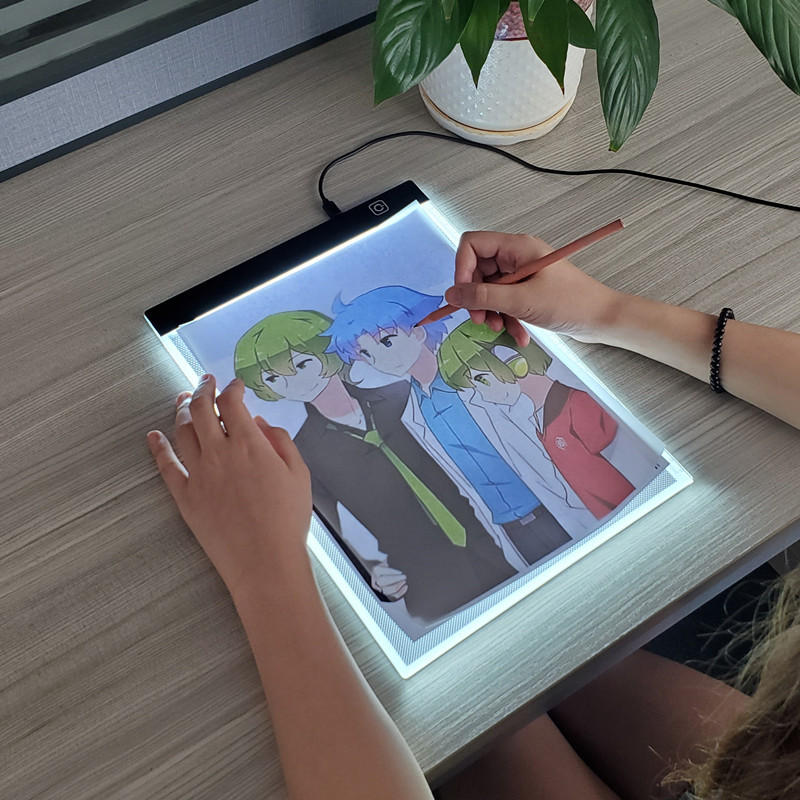A5サイズ LED 写真複写テーブル、子供用、光透過式複写テ - Floating Nightstand With Led Light のレビューと価格